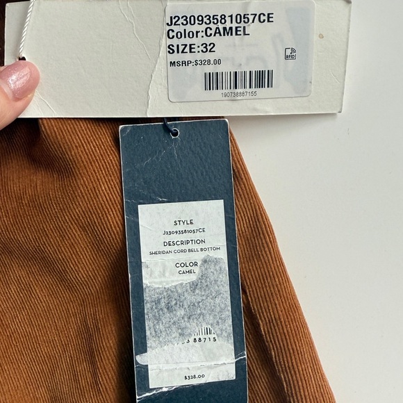 Veronica Beard Sheridan Bell Bottom High Rise Corduroy Pants in Camel Sz 32 - Picture 11 of 14